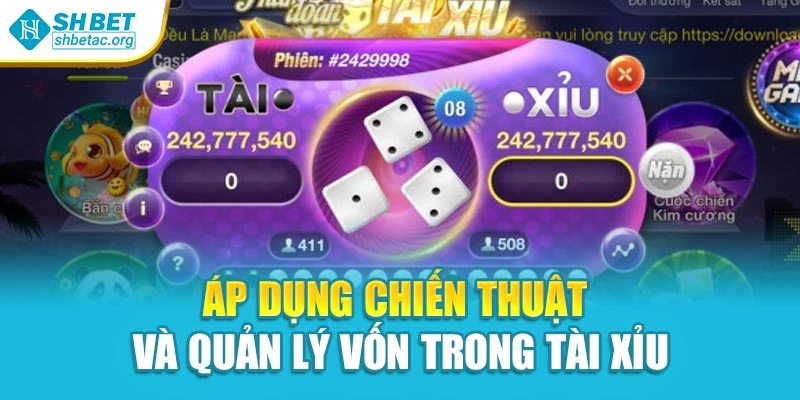 Áp dụng chiến thuật và quản lý vốn trong tài xỉu