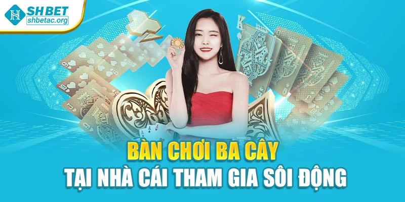 Bàn chơi ba cây tại nhà cái tham gia sôi động